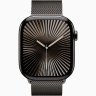 Apple Watch Series 10 GPS + Cellular, 46 мм Slate Titanium Case with Slate Milanese Loop, M/L, MWYW3Q