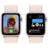 Apple Watch SE 2023, 44 мм, корпус из алюминия цвета сияющая звезда, спортивный браслет цвета сияющая звезда, MRE63