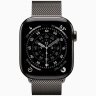Apple Watch Series 11 GPS + Cellular, 42 мм Slate Titanium Case with Slate Milanese Loop