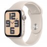 Apple Watch SE 2023, 40 мм, корпус из алюминия цвета сияющая звезда, спортивный ремешок цвета сияющая звезда S/M, MR9U3