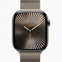 Apple Watch Series 10 GPS + Cellular, 42 мм Natural Titanium Case with Natural Milanese Loop, MWXF3Q