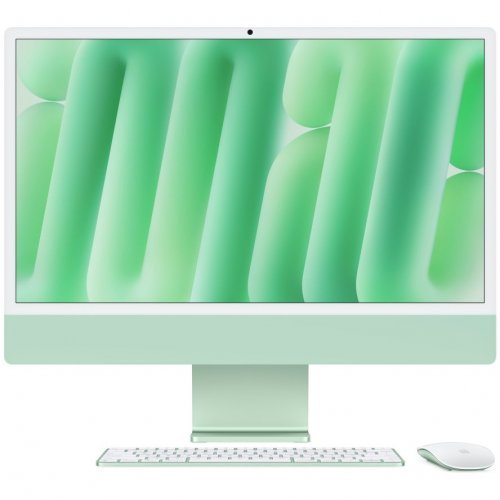 Apple iMac 24" Retina 4,5K (M4 10C CPU, 10C GPU, 2024), 16 ГБ, 512 ГБ SSD, зеленый, MWV03
