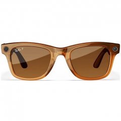 Умные очки Ray-Ban Wayfarer Shiny Caramel/Brown