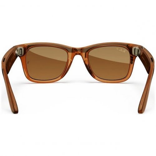 Умные очки Ray-Ban Wayfarer Shiny Caramel/Brown