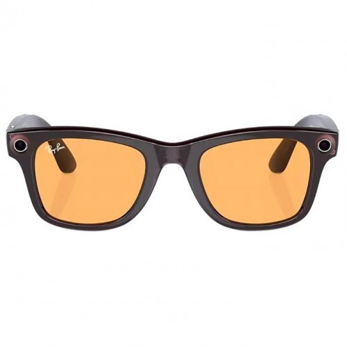 Умные очки Ray-Ban Wayfarer Shiny Rebel Black/Amber