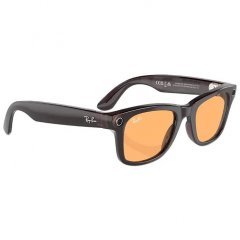 Умные очки Ray-Ban Wayfarer Shiny Rebel Black/Amber