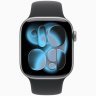 Apple Watch Series 11 GPS, 42 мм Space Gray Aluminum Case with Black Sport Band, M/L