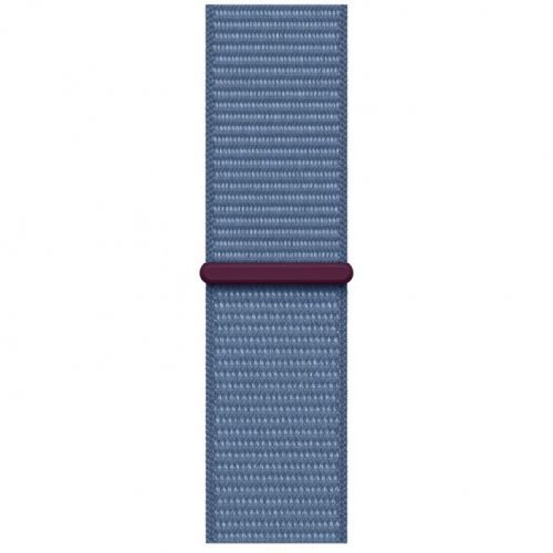 Apple Watch SE 2023, 40 мм, корпус из алюминия серебристого цвета, спортивный браслет цвета ледяной синий, MRE33