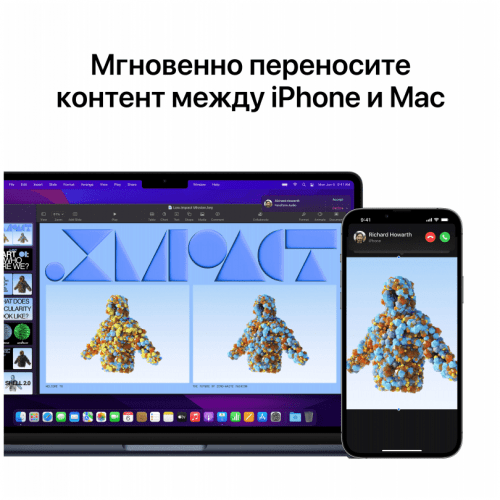 Apple MacBook Air 13" (M2, 8C CPU/8C GPU, 2022), 16 ГБ, 256 ГБ SSD, Midnight, полуночный черный, MC7X4
