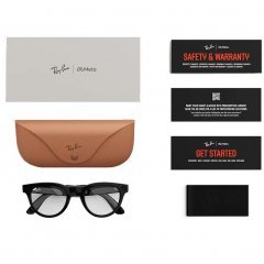 Умные очки Ray-Ban Headliner Shiny Black/Clear