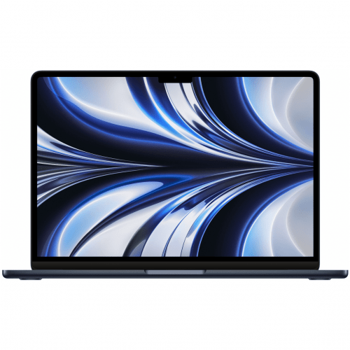 Apple MacBook Air 13" (M2, 8C CPU/8C GPU, 2022), 16 ГБ, 512 ГБ SSD, Midnight, полуночный черный, Z160000B1