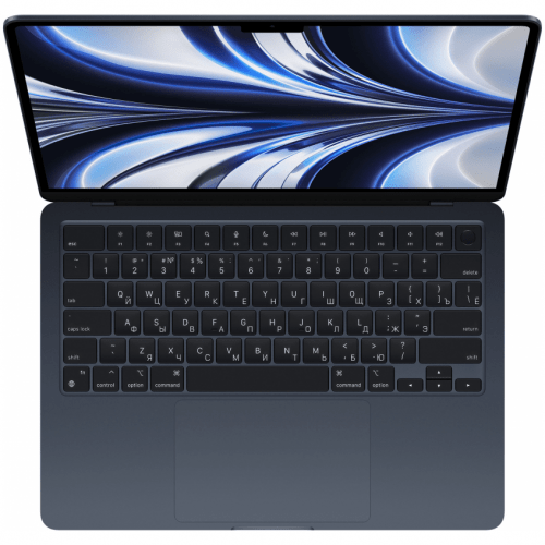 Apple MacBook Air 13" (M2, 8C CPU/8C GPU, 2022), 16 ГБ, 512 ГБ SSD, Midnight, полуночный черный, Z160000B1