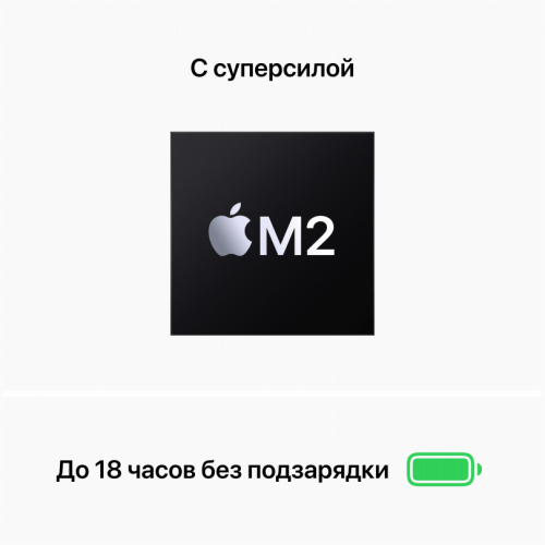 Apple MacBook Air 13" (M2, 8C CPU/8C GPU, 2022), 16 ГБ, 512 ГБ SSD, Midnight, полуночный черный, Z160000B1