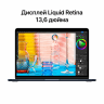 Apple MacBook Air 13" (M2, 8C CPU/8C GPU, 2022), 16 ГБ, 512 ГБ SSD, Midnight, полуночный черный, Z160000B1