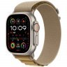 Apple Watch Ultra 2 GPS + Cellular, 49 мм, корпус из бежевого титана, ремешок Alpine цвета "загар", размер L, MX4H3Q