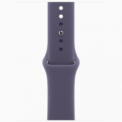 Apple Watch Series 11 GPS, 46 мм Silver Aluminum Case with Purple Fog Sport Band, M/L